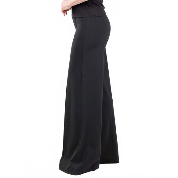NEW RIPLEY RADER ponte knit wide leg pants in black - Picture 3 of 5
